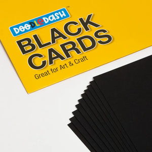 Durable black card organizers for arts and crafts supplies